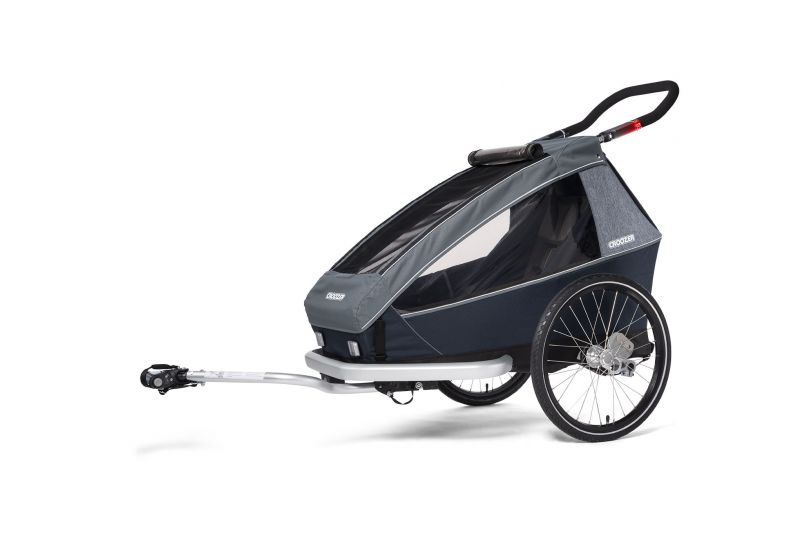 CROOZER KID FOR 1 PLUS Vaaya GRAPHITE BLUE 2020 3v1 odpružený vozík za kolo - 1 CROOZER KID FOR 1 PLUS Vaaya GRAPHITE BLUE 2020 3v1 odpružený vozík za kolo - 1