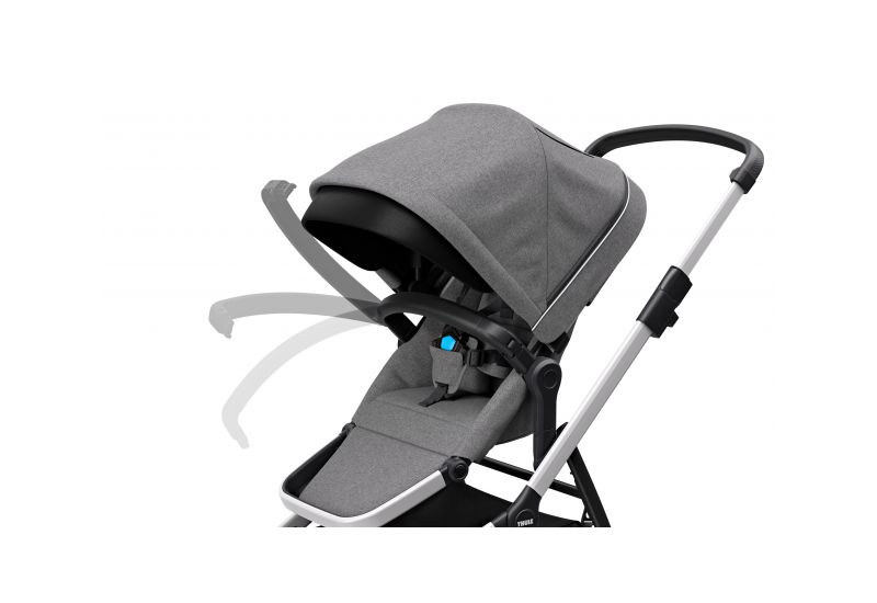 THULE SLEEK GREY MELANGE městský kočárek - 7