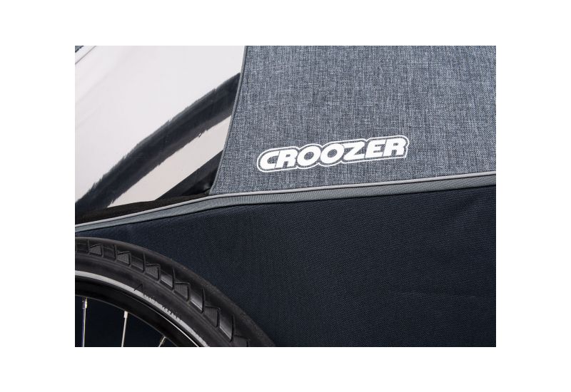 CROOZER KID FOR 1 PLUS Vaaya GRAPHITE BLUE 2020 2v1 odpružený vozík za kolo - 9