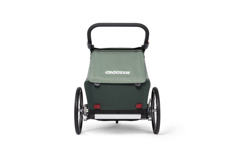 CROOZER KID FOR 2 PLUS Vaaya JUNGLE GREEN 2020 2v1 odpružený vozík za kolo - 5