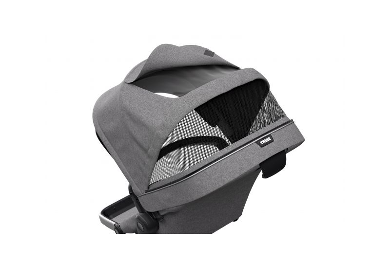 SOUROZENECKÉ SEDADLO THULE SLEEK GREY MELANGE - 5