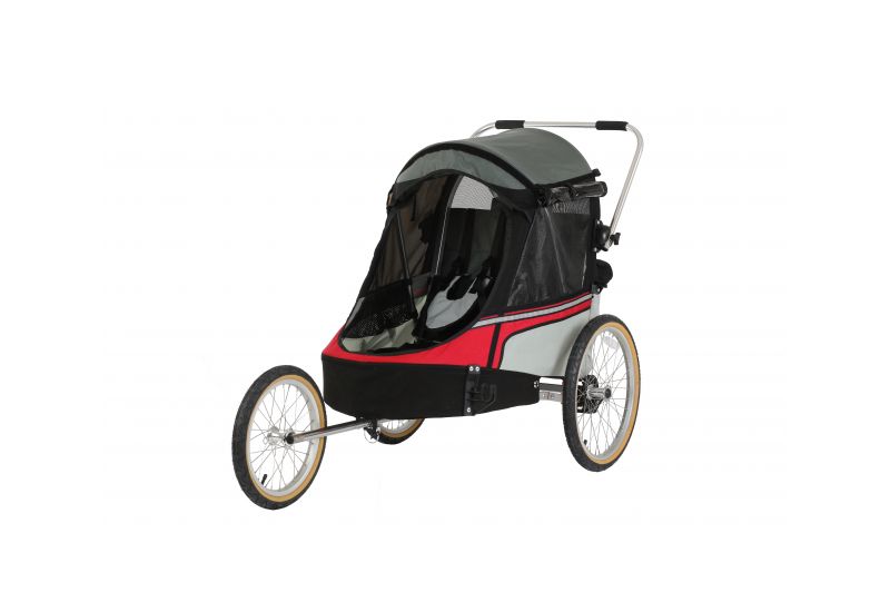 WIKE SOFTIE RED odpružený vozík za kolo 3v1 s bočním větráním - 1 WIKE SOFTIE RED odpružený vozík za kolo 3v1 s bočním větráním - 1