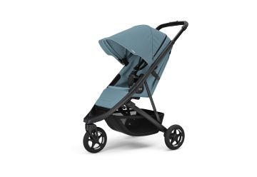 THULE Spring 2 Majolica Mid Blue on Black - 1